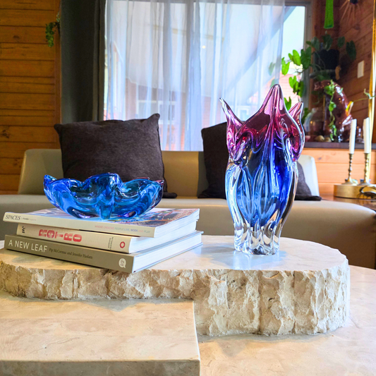 Vintage Czech Art Glass Vase attributed to Josef Hospodka
