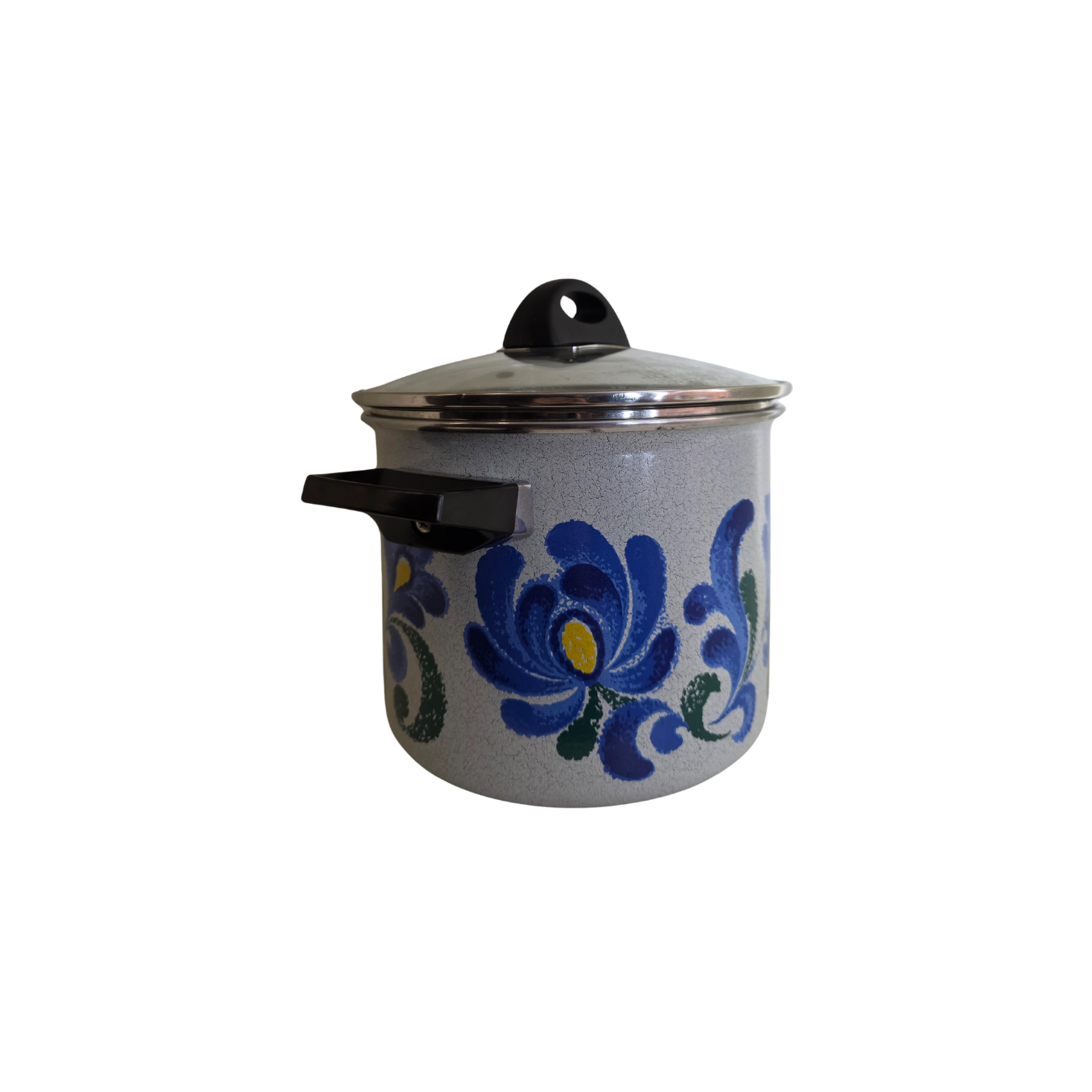 Vintage | Large Enamel Cooking Pot - Made in Italy - Monela