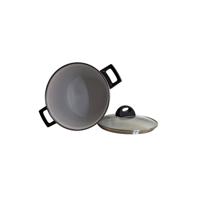 Vintage | Large Enamel Cooking Pot - Made in Italy - Monela - FAWNE