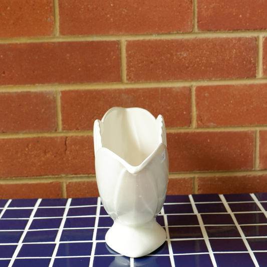 Vintage | Ceramic Fan Planter Vase