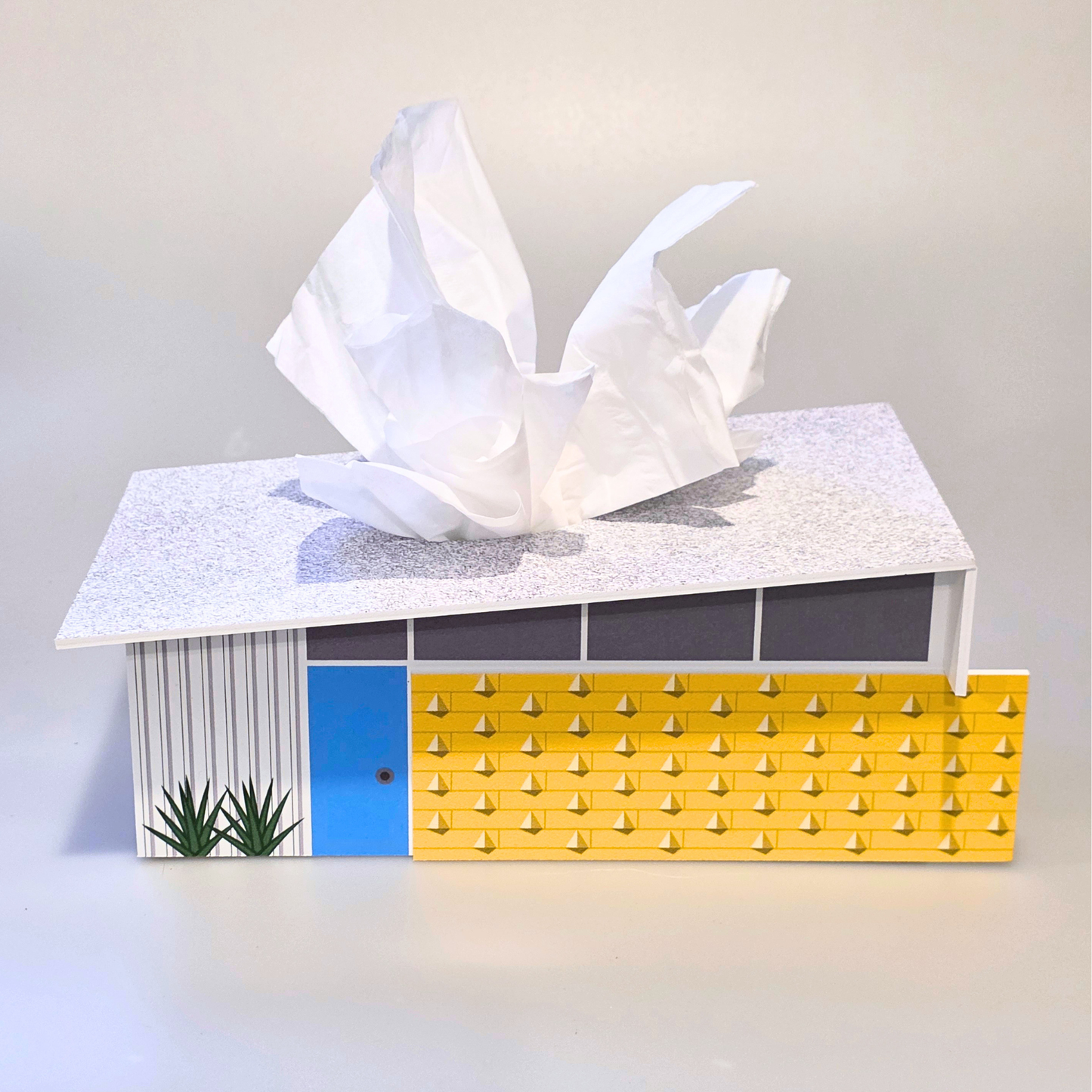 Wedge House - Mid-Century Modern - Tissue Box Cover