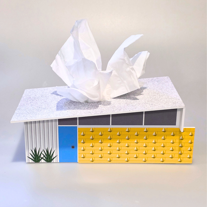Wedge House - Mid-Century Modern - Tissue Box Cover