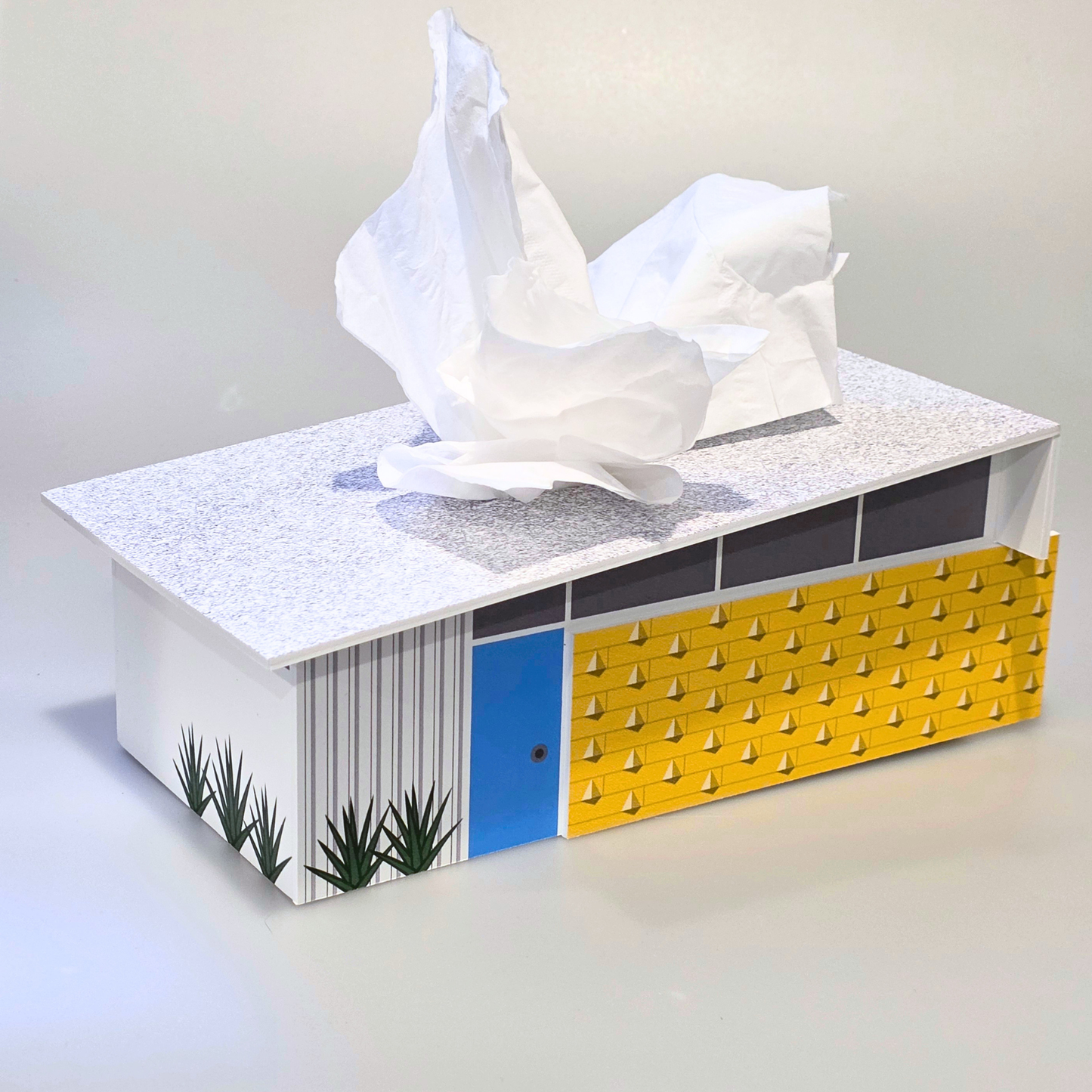 Wedge House - Mid-Century Modern - Tissue Box Cover