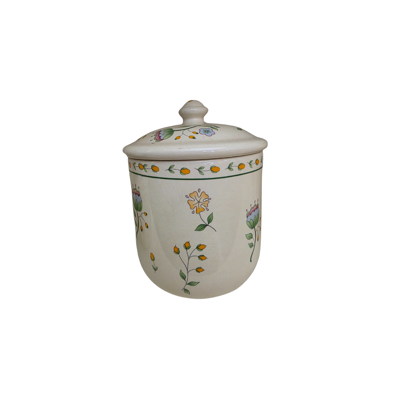 Vintage | Floral Ceramic Canisters - Set of 4 - Portugal Over and Back Inc