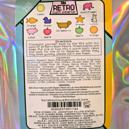 Retro Bath Oil Pearls – 90's Throwback | 30 Pack