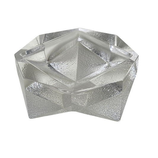 Vintage | King Star - Hand Cut Faceted Glass Bowl