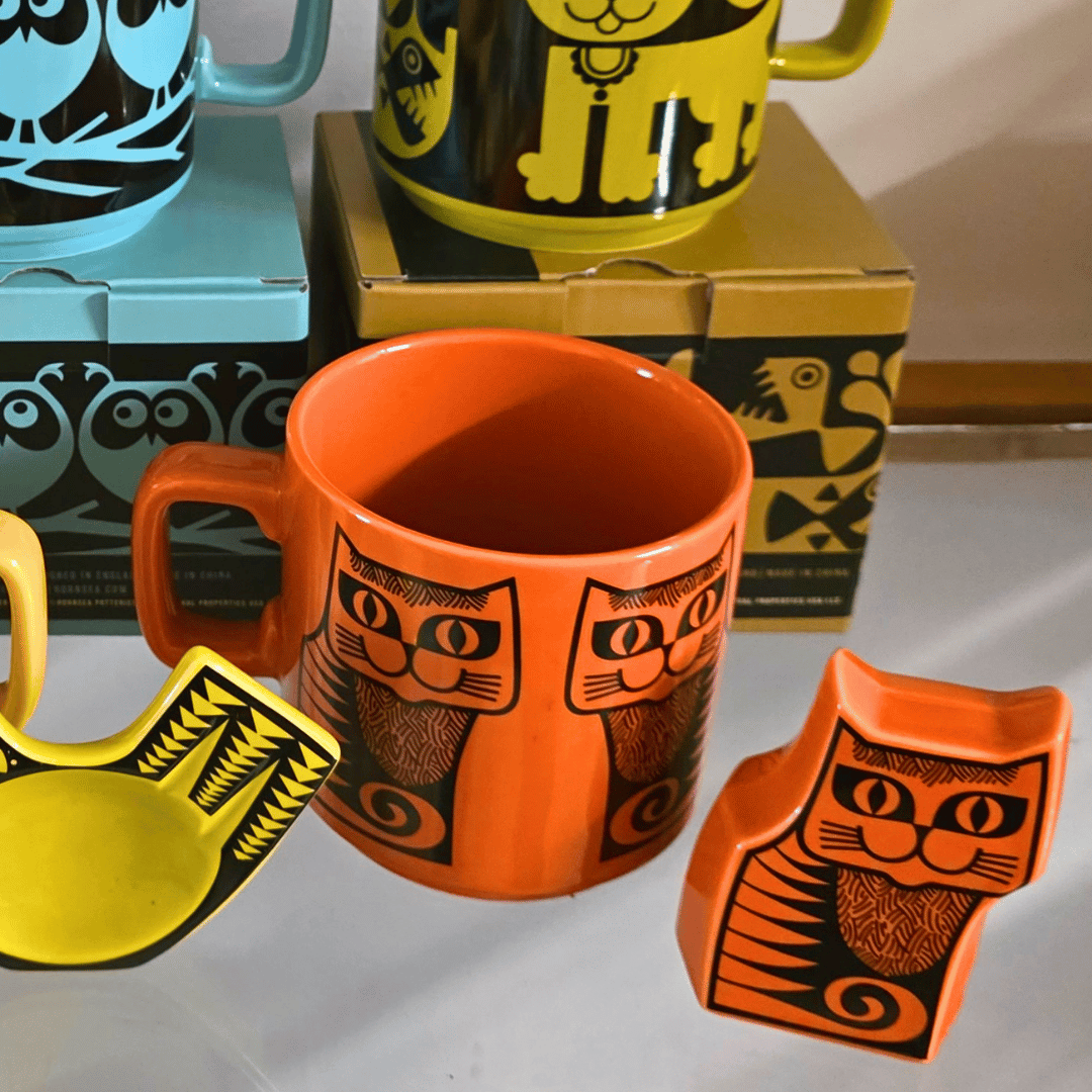 Magpie x Hornsea Mug Cat Orange