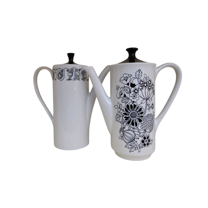 Vintage | Tall Coffee Pot - England Myotts Silhouette - Staffordshire Ware - FAWNE