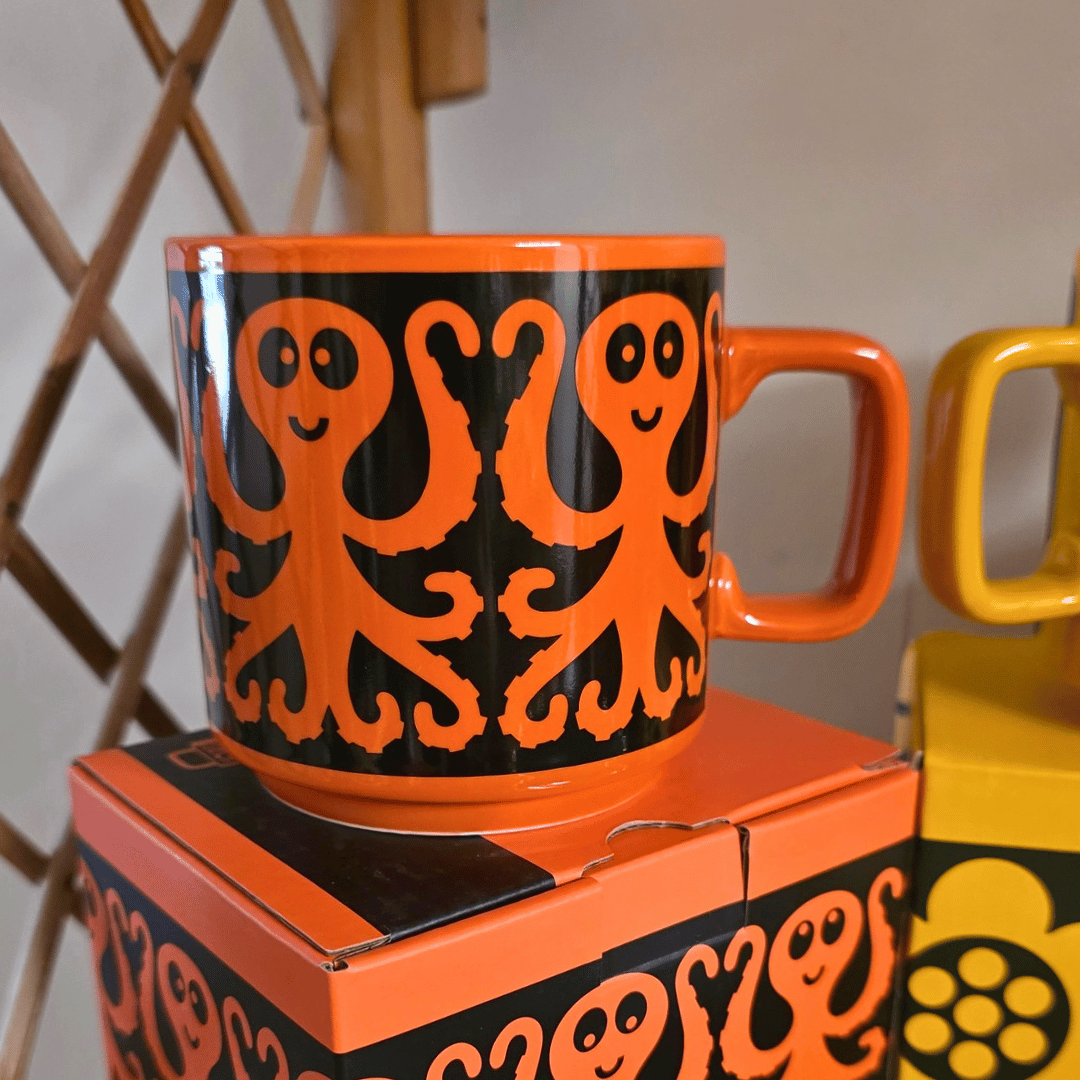 Hornsea - Mug - Octopus - Orange Red
