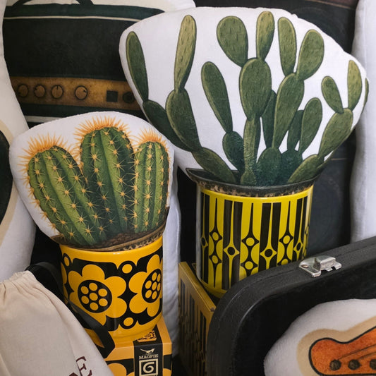 Terrascape Orange Cactus Pot Cushion, Medium 30cm