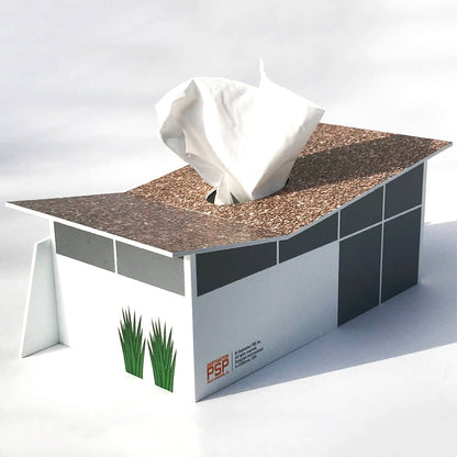 Ranch Club Estates House - Mid-Century Modern Tissue Box Cover