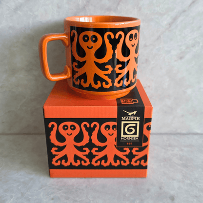 Hornsea - Mug - Octopus - Orange Red