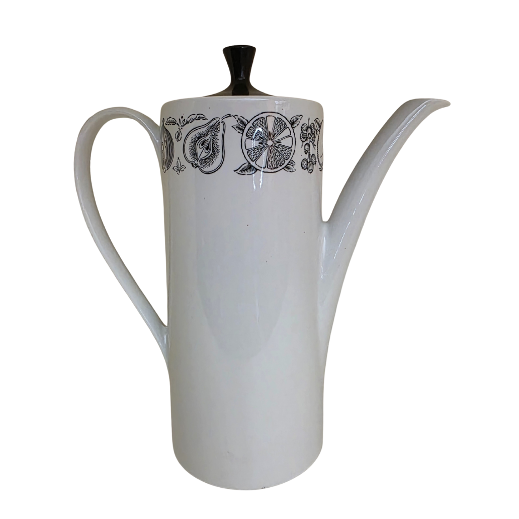 Vintage | Tall Coffee Pot - England Myotts Silhouette - Staffordshire Ware