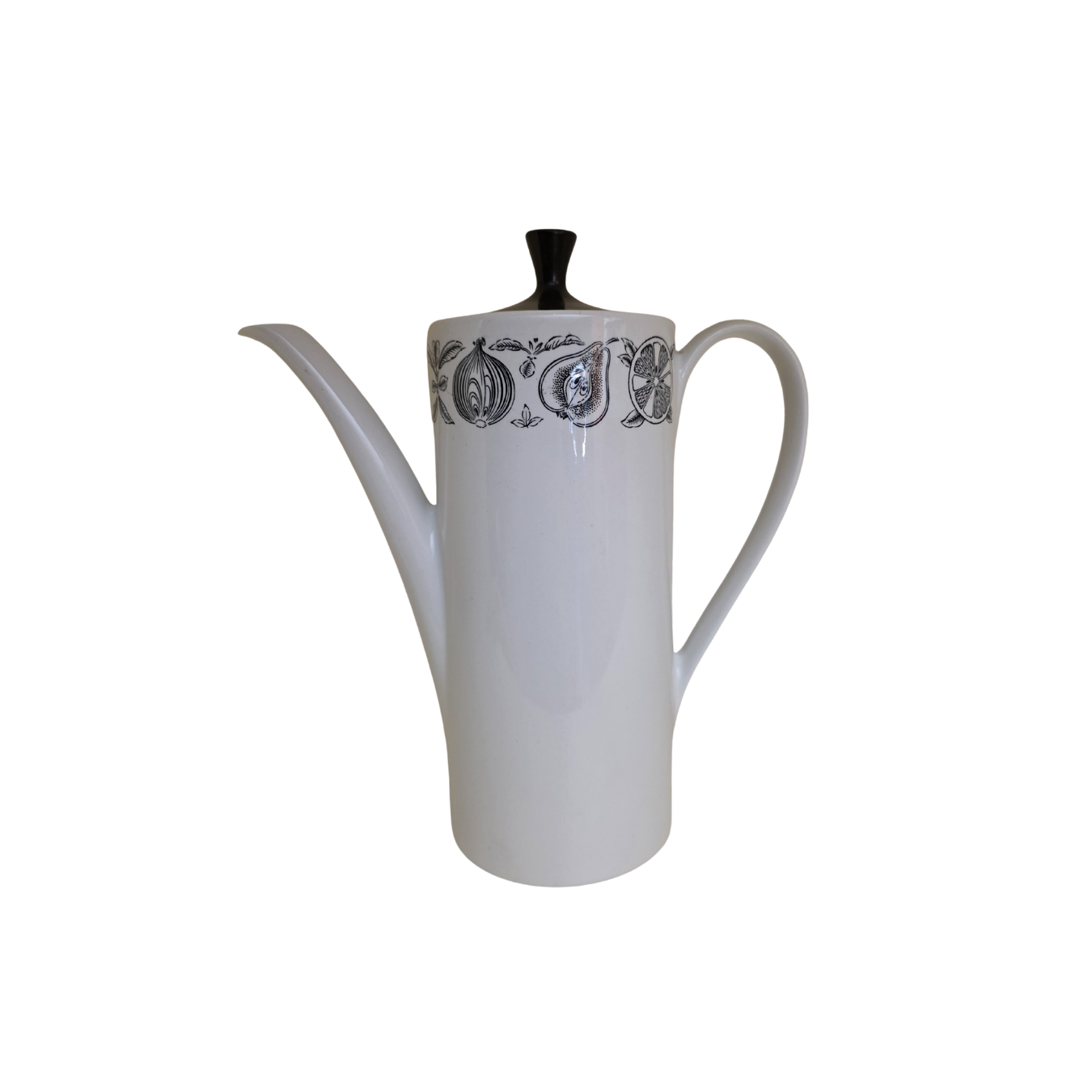 Vintage | Tall Coffee Pot - England Myotts Silhouette - Staffordshire Ware