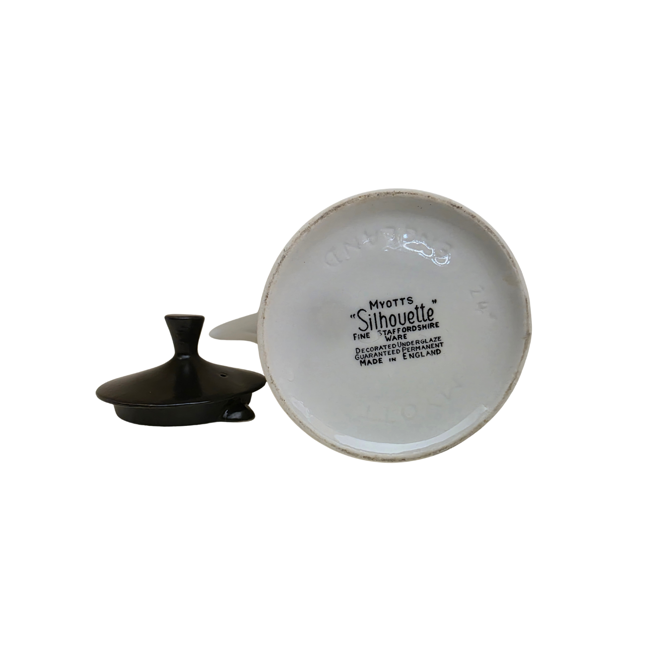 Vintage | Tall Coffee Pot - England Myotts Silhouette - Staffordshire Ware