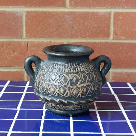 Vintage | Textured Decorative Urn Vase Planter