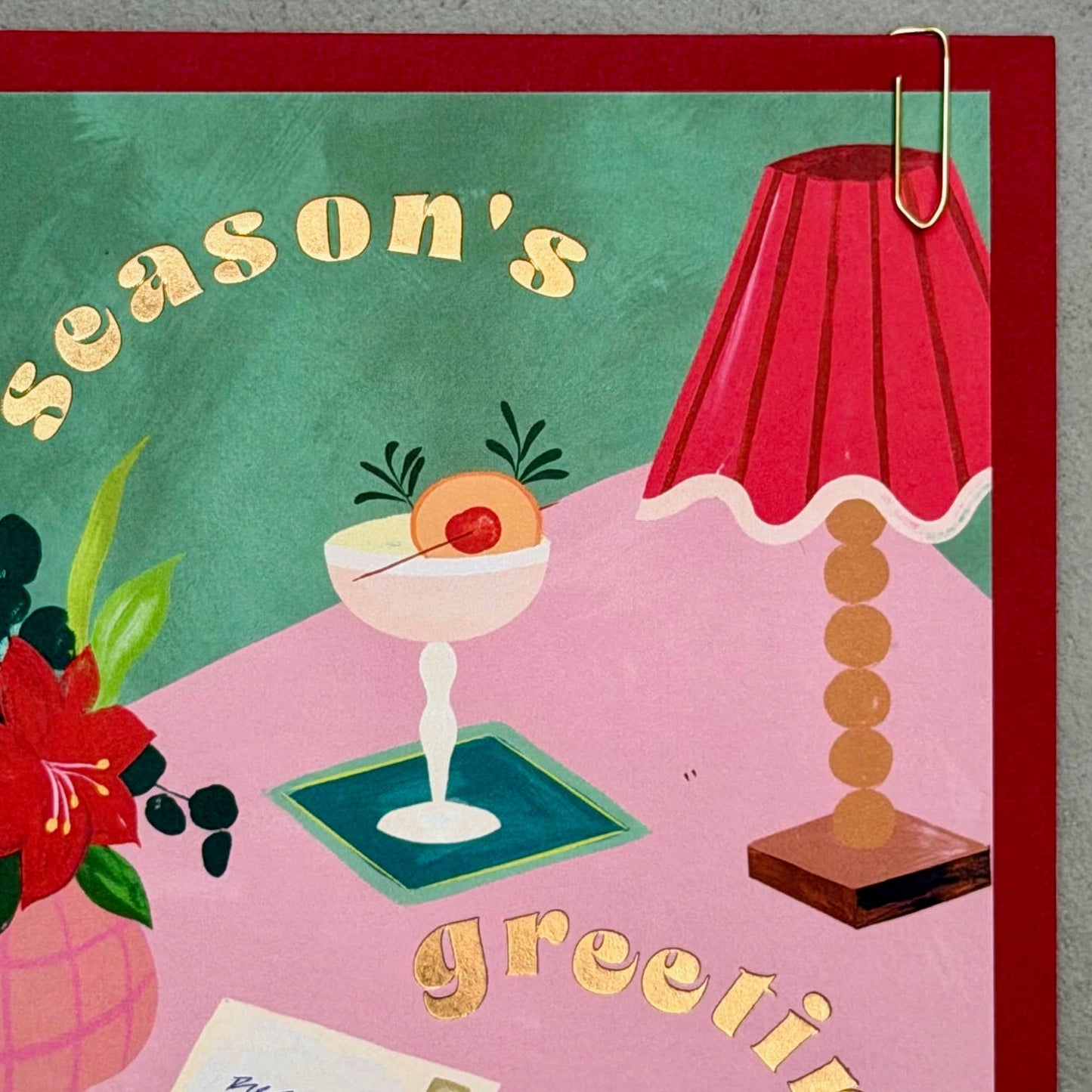 Season's Greetings Christmas | Foiled FSC Greeting Card