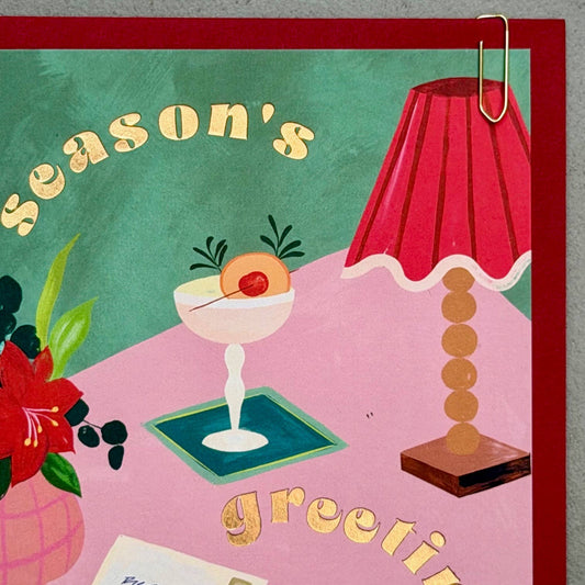 Season's Greetings Christmas | Foiled FSC Greeting Card