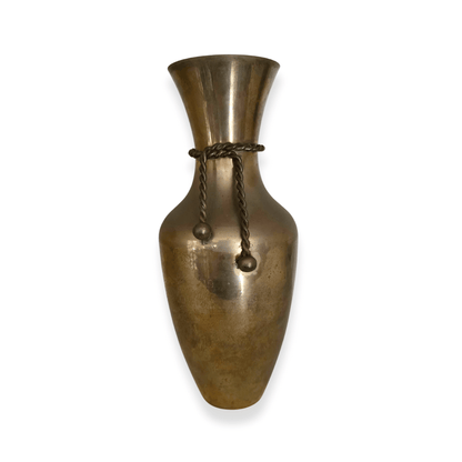 Vintage | Brass Vase with Twisted Rope Detail - FAWNE