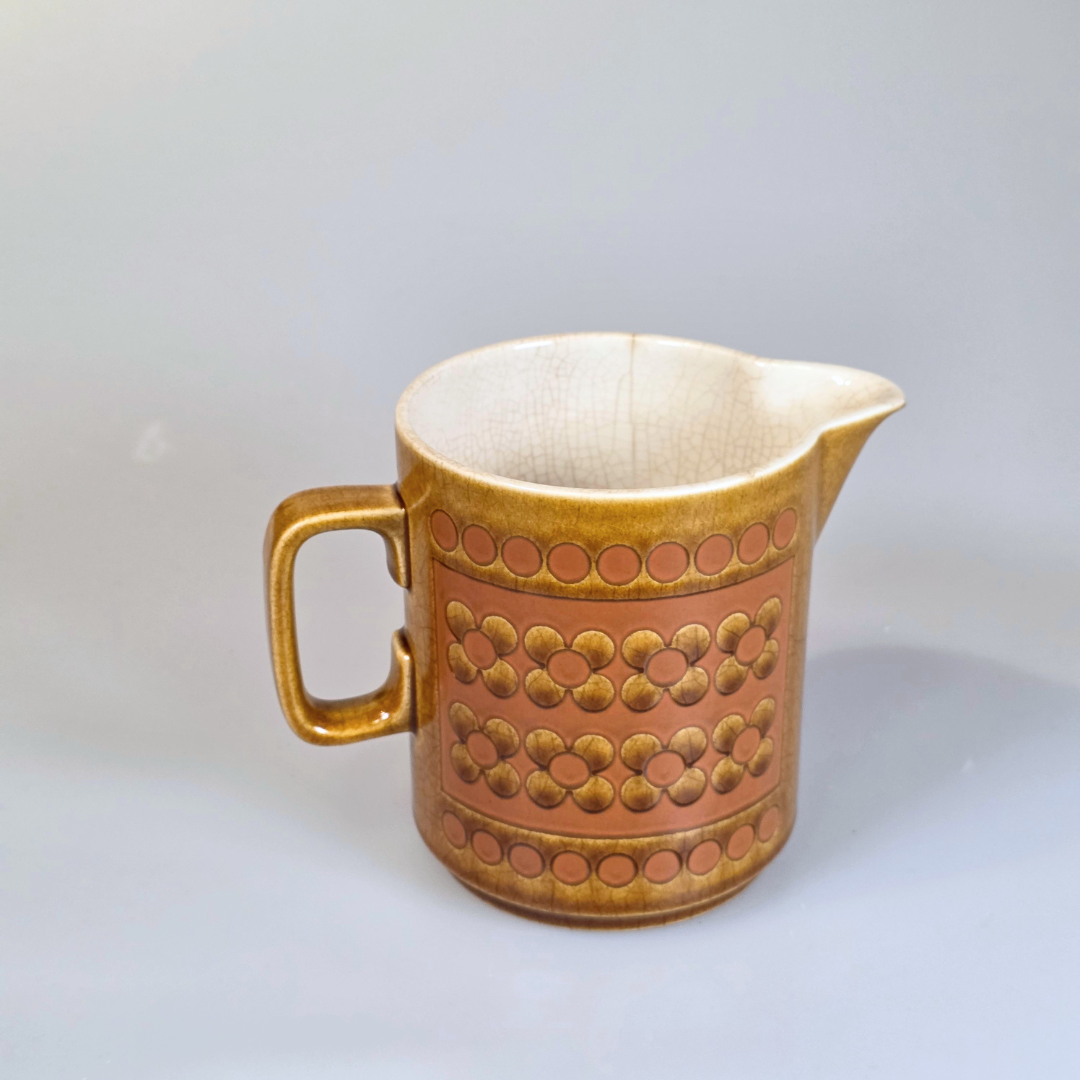 Vintage Hornsea | Large Pitcher - Saffron - Yellow and Pink