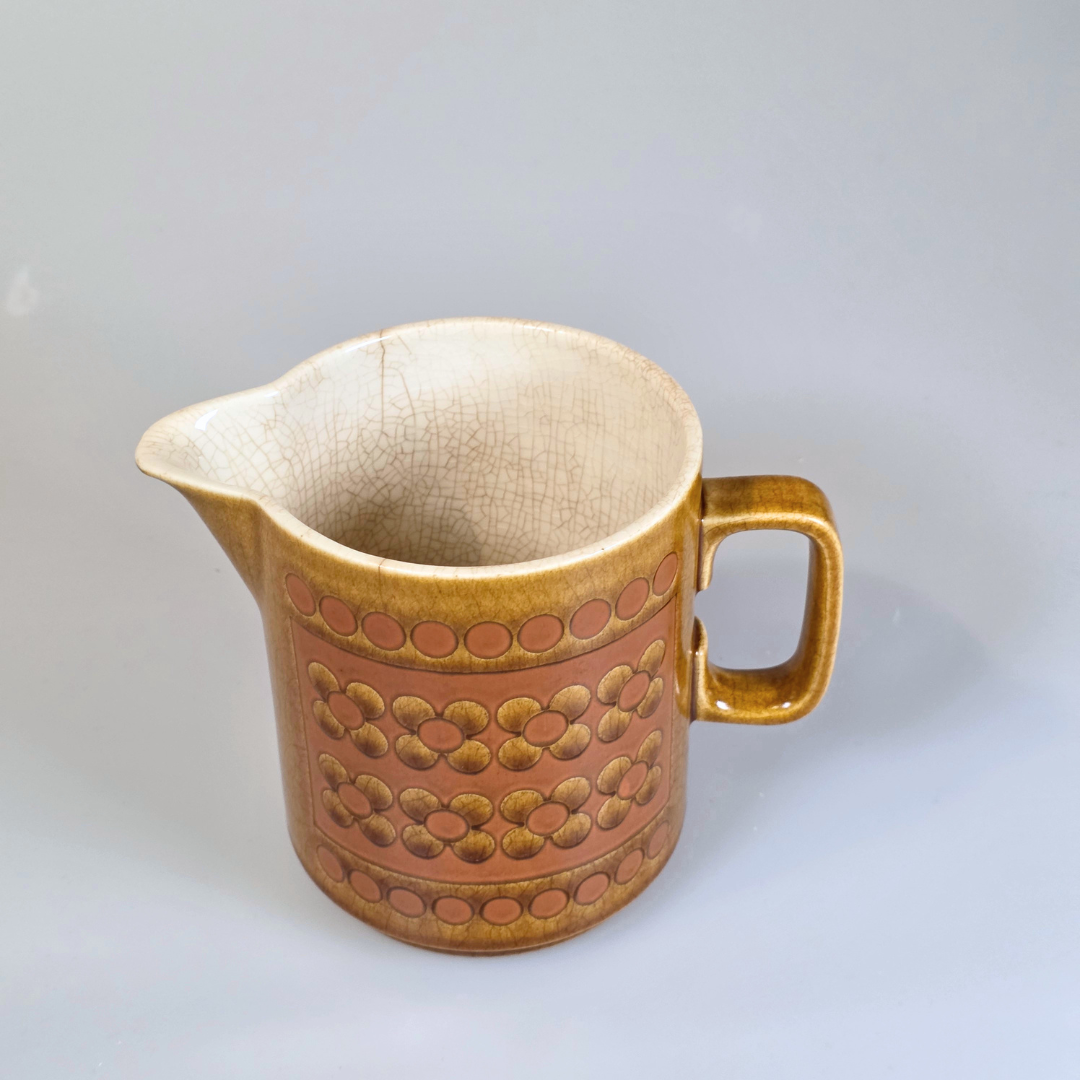 Vintage Hornsea | Large Pitcher - Saffron - Yellow and Pink