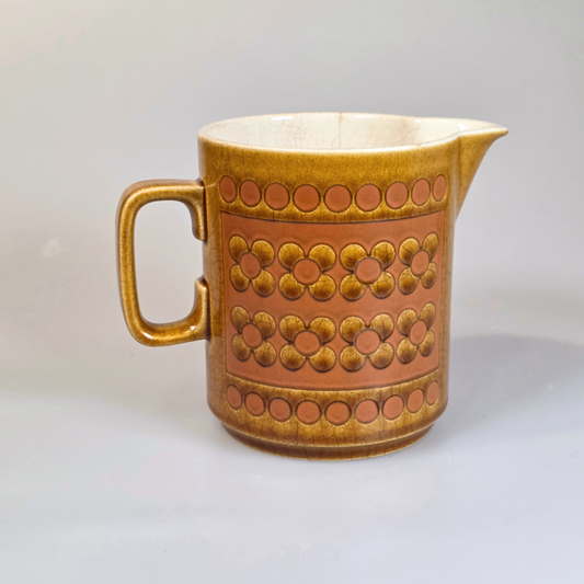 Vintage Hornsea | Large Pitcher - Saffron - Yellow and Pink