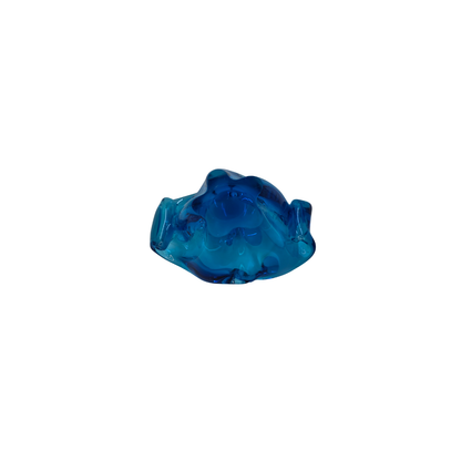 Vintage | Dark Blue & Clear - Art Glass Bowl - FAWNE