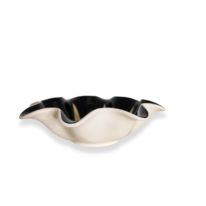 Vintage | Staffordshire Shorter & Sons Yellow and Black Starburst Bowl - FAWNE