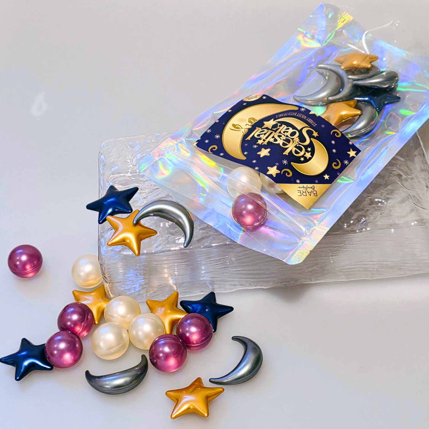 Retro Bath Oil Pearls – Celestial Soak | 30 Pack