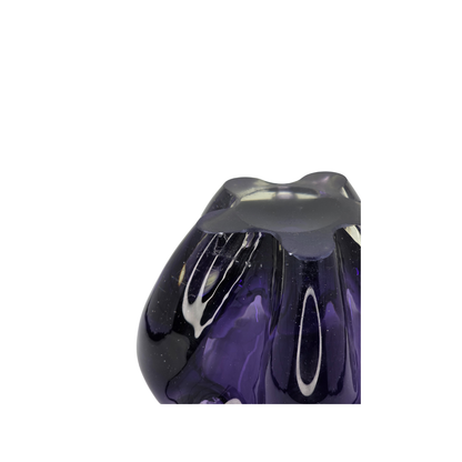 Vintage | Dark Purple & Clear - Art Glass Bowl - FAWNE