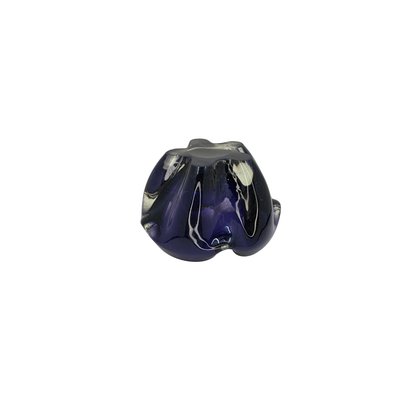 Vintage | Dark Purple & Clear - Art Glass Bowl - FAWNE