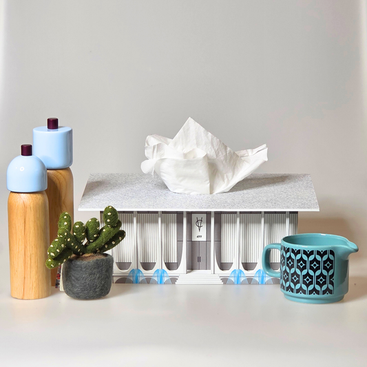 Coachella Valley Bank - Mid-Century Modern - Tissue Box Cover