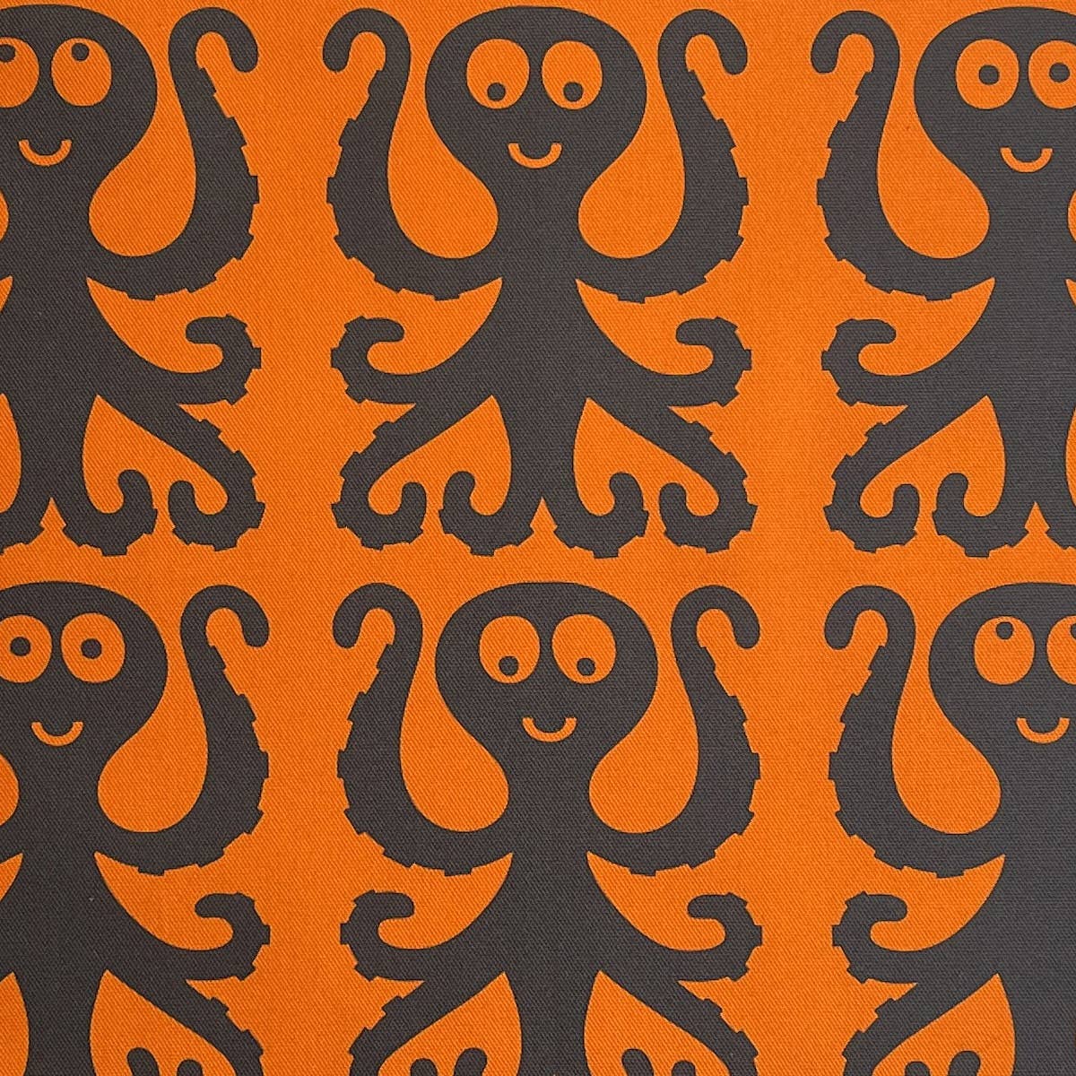 Magpie x Hornsea - Octopus Teatowel - Red Orange