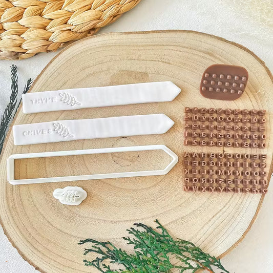 Custom Plant Stakes - DIY Polymer Clay Cutter 5pcs Set - Stick Shape