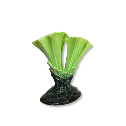 Vintage | Green Glaze Art Deco Style - Casey Ware 107 Pottery Vase - FAWNE
