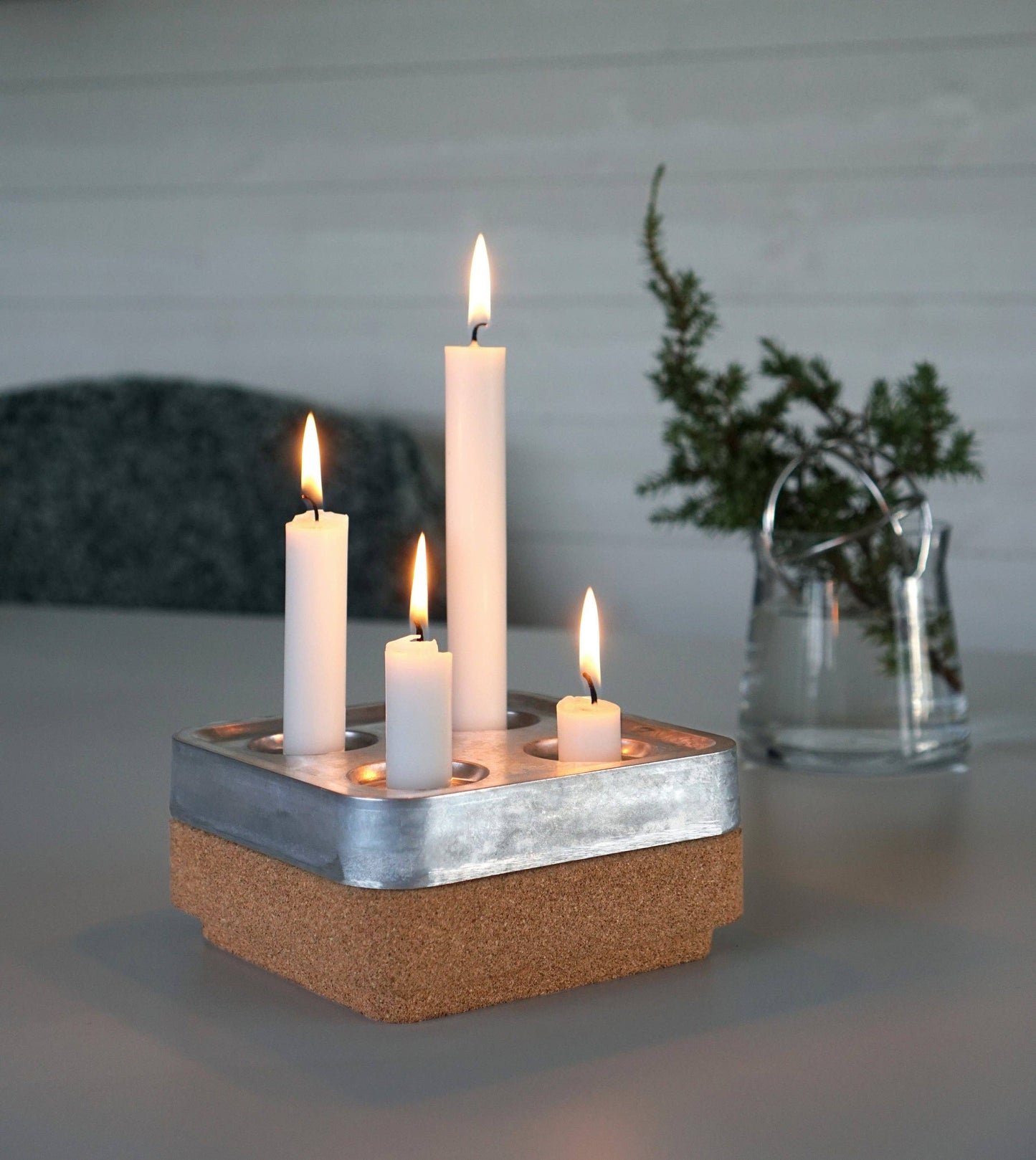 Square Candleholder – Fyran – Stumpastaken