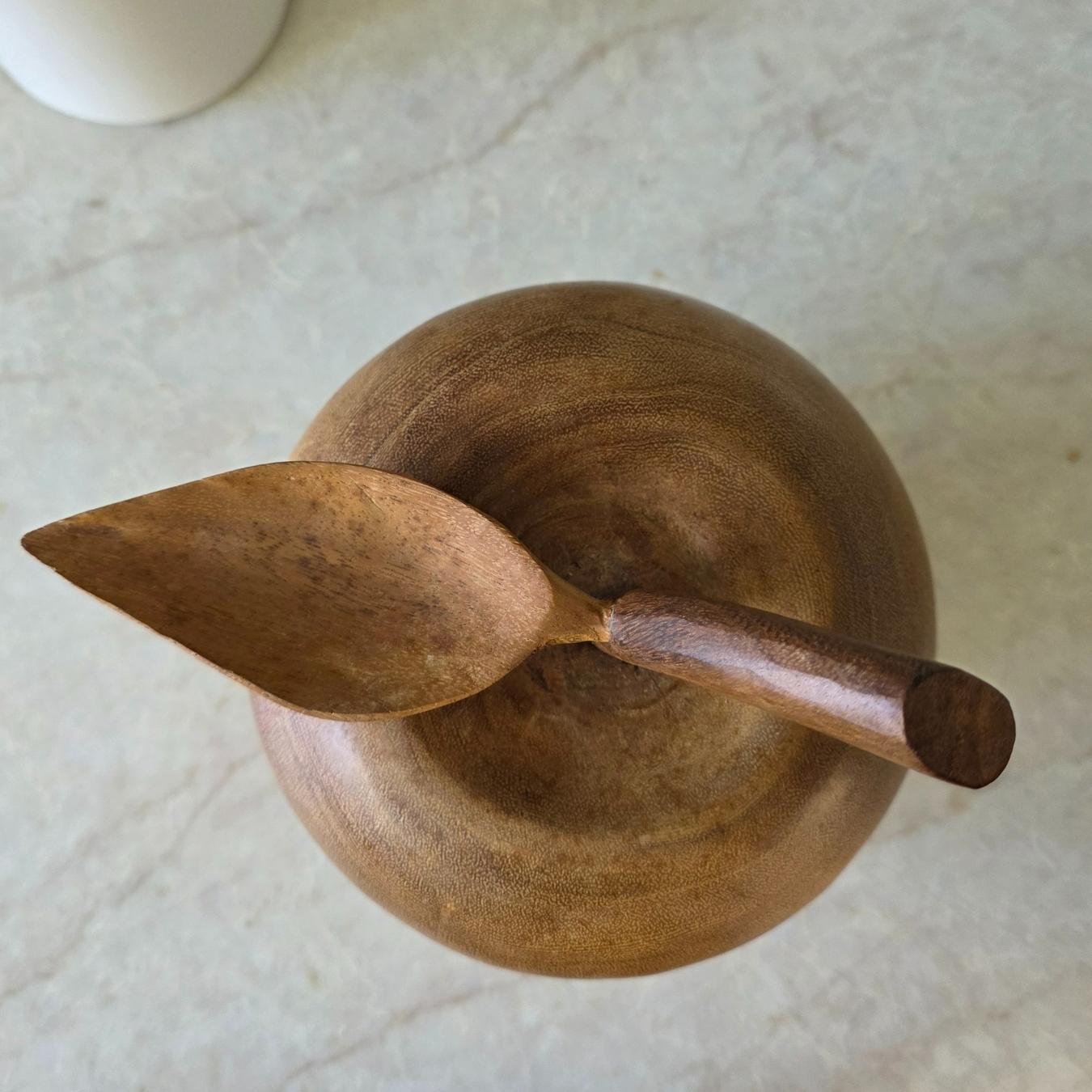Vintage | XL Wooden Apple - Oversized and Hand Carved - FAWNE