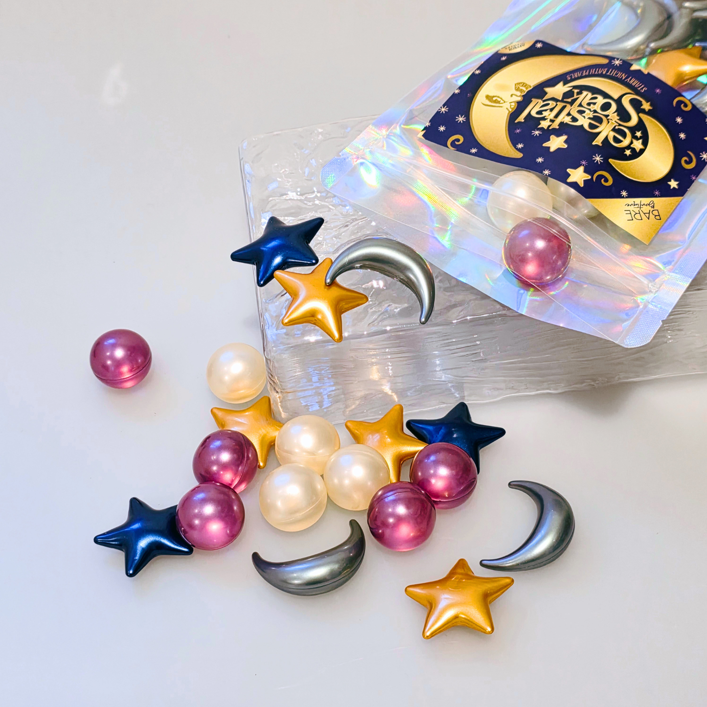 Retro Bath Oil Pearls – Celestial Soak | 30 Pack
