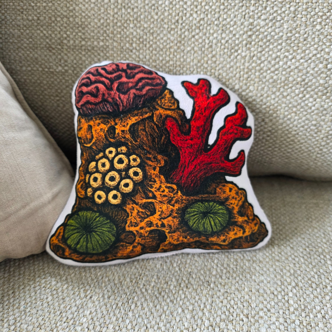 Neon Tetra Fish-Shaped Cushion | FAWNE Limited Edition