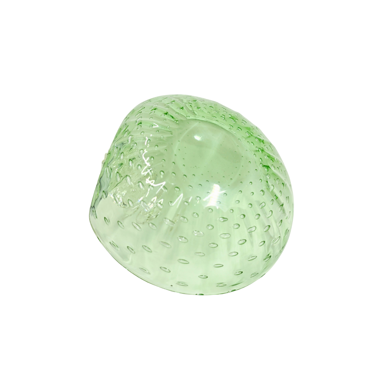 Vintage | Green Duck Pond - Controlled Bubble - Art Glass Bowl