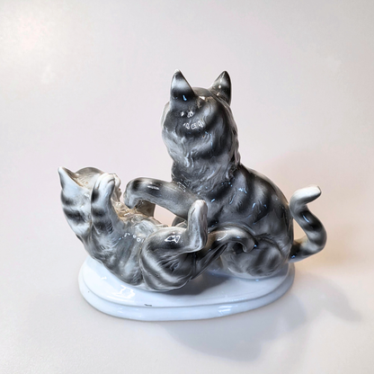 Vintage | West German Porcelain - Playing Cats Figurine | Carl Scheidig Gräfenthal | 7319