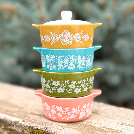 Butterfly Gold | Pyrex Inspired | Ceramic Trinket Box