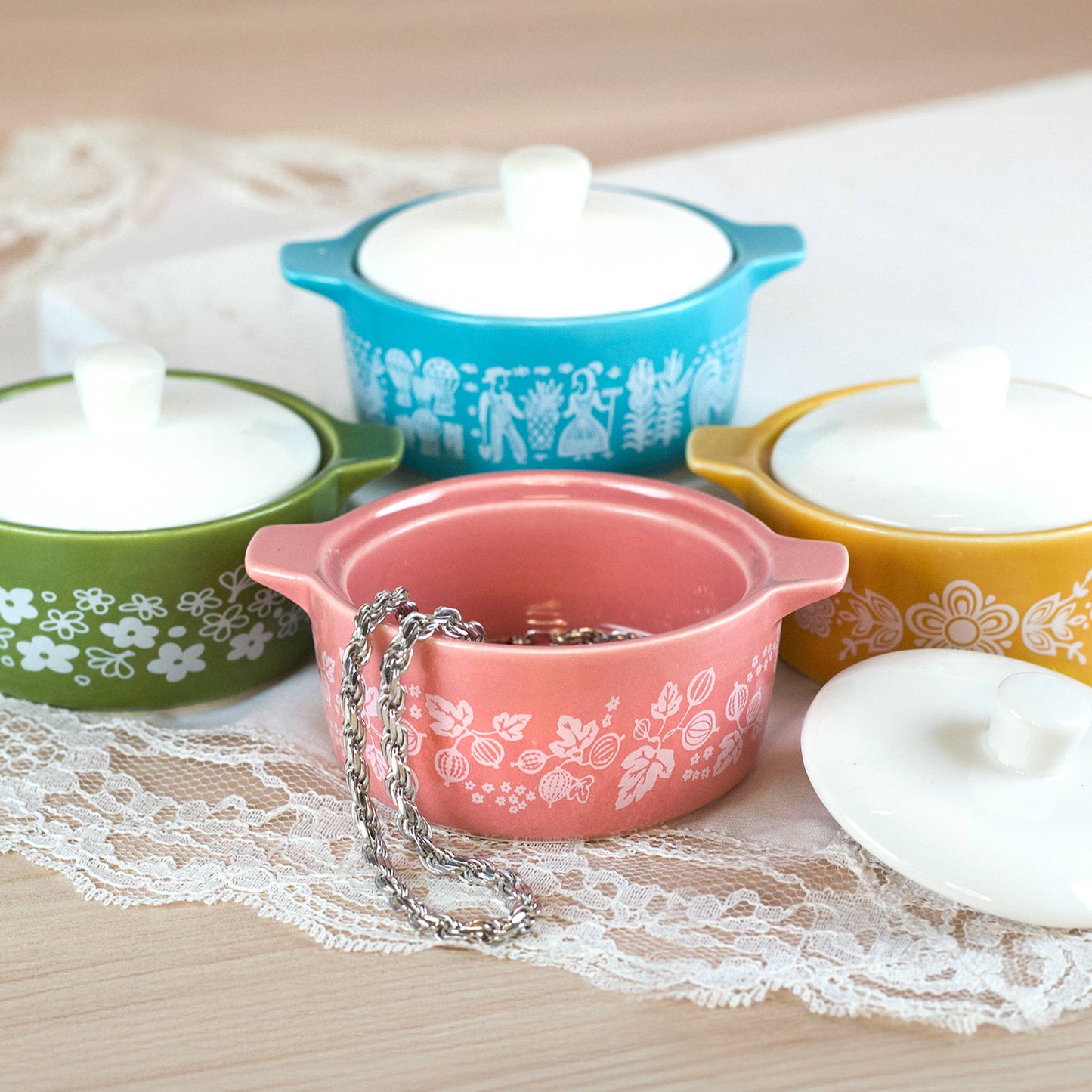 Gooseberry | Pyrex Inspired | Ceramic Trinket Box