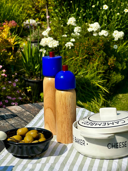 Salt and Pepper Grinder | Navy & Red | Large