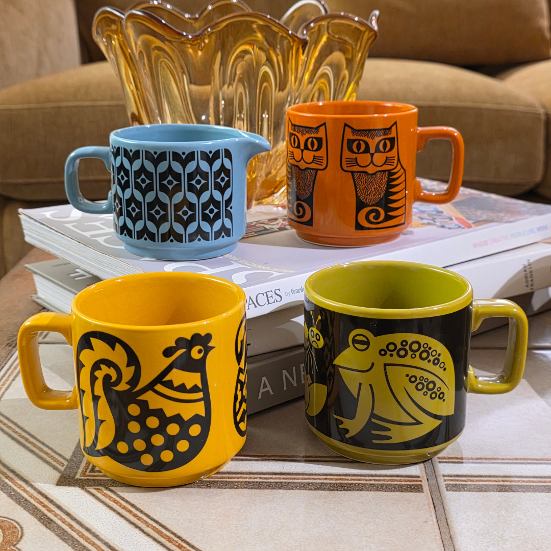 Magpie x Hornsea - Mug - Frog - Chartreuse