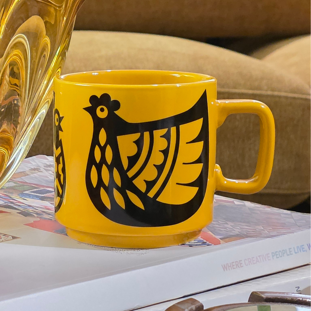 Magpie x Hornsea - Mug - Chicken Family - Yellow