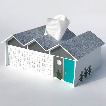 Folded Plate Roof -  Mid-Century Modern - Tissue Box Cover