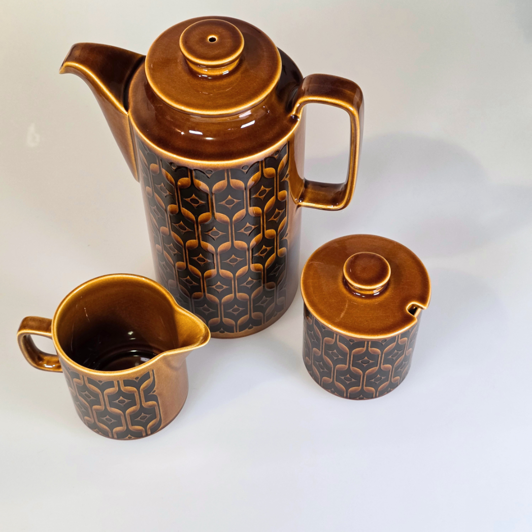Vintage Hornsea | Tall Coffee Pot - Heirloom - Autumn Brown