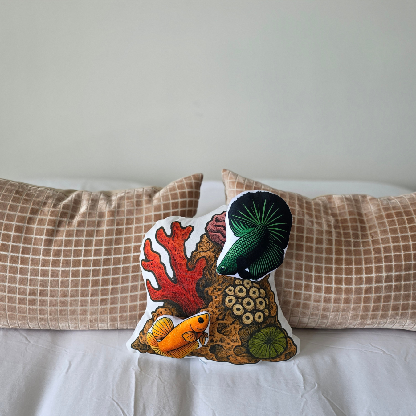 Betta Lovers Fish-Shaped Cushion | FAWNE Limited Edition