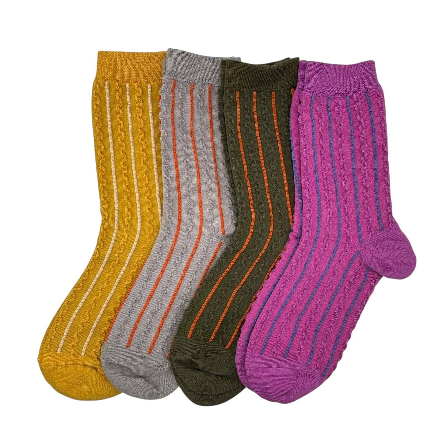 Lyon Textured Socks | Ivy and Orange